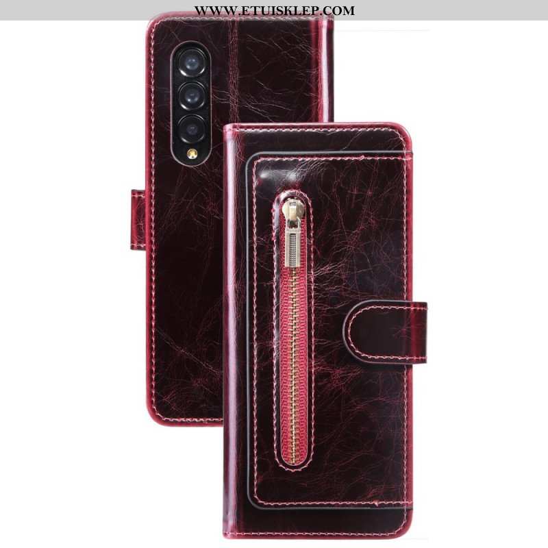 Etui Folio do Samsung Galaxy Z Fold 4 Wielofunkcyjne Kieszenie Ze Sztucznej Skóry